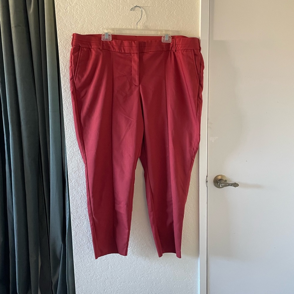 Lane Bryant red Allie trousers